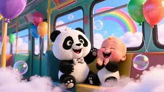Beep Beep Panda Bus 🐼🚌 Fun Vehicle Song for Kids | Learn Numbers & Colors