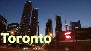 Toronto At Night[2020]Driving Downtown| Gardiner Expy| Lakeshore| Ontario| Canada