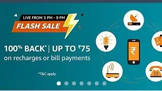 Amazon flash sale 75 recharge free