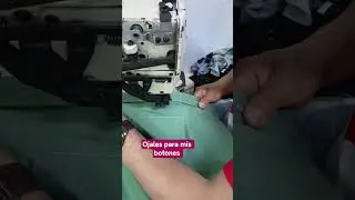 Son 6 o 7 ojales en la camisa masculina ⚡#shorts #viral #costura #botones #verde