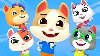 Five Little Kittens, Animal Cartoon Song & Rhyme for Kids