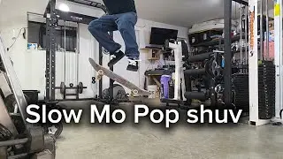 Super slow mo pop shuv it #skateboarding #thrasher 