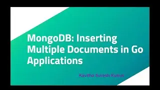MongoDB: Inserting Multiple Documents in Go Applications