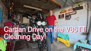 Cardan Drive cleaning day on the V85TT