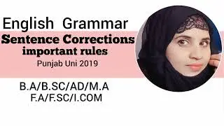 past paper punjab uni 2019/B.A/B.SC/AD/M.AF.A/F.SC/I.COM solved paper correction
