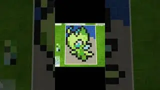 Celebi in Sims 4 Pixel Art Using Floor Tiles! | Mythical Pok&eacute;mon Tile Build #sims4build