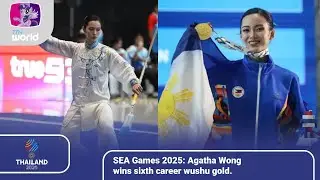 [English Language] #HappeningNow | SEA Games 2025: Agatha Wong wins sixth career wushu gold.