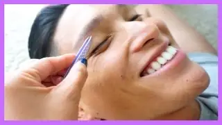 PLUCKING MY BOYFRIENDS EYEBROWS!
