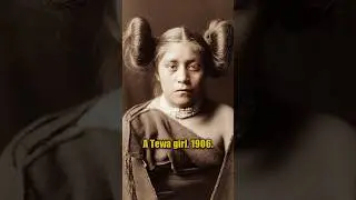 A Tewa girl, 1906 - Natives Animated in Color! #animated #historyincolor #restored