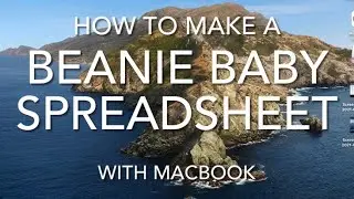 How to Make a Beanie Baby Spreadsheet w/ Numbers MacBook Tutorial - Keep Track of Beanie Babies!