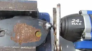 Welded the stuck bit to a used disc brake pad.