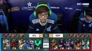 AFS vs KDM || Highlights Game 3 || LCK Spring 2017 W6D5