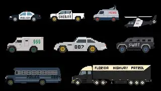 Secret Mission Vehicles 🚗 | Pixel Art + 8-Bit Music