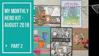 10 Cards 1 Kit: Part 2 Hero Arts Aug 2018 Card Kit