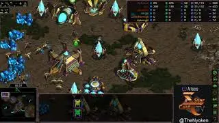 WHAT IS THIS MAP?????? Rush vs Snow - Cast by Artosis + Nyoken