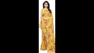 70% off flipkart georgette saree SAARA floral print saree flipkart unboxing |