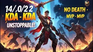 UNSTOPPABLE BRODY! 14/0/22 KDA - MVP STREAK | Mobile Legends Bang Bang