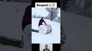 Respect🤯💯 || snow carpet