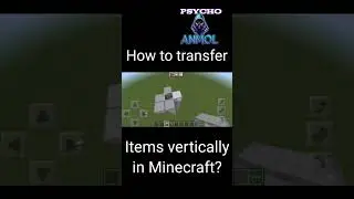 How to transfer Item vertically in Minecraft? ||PSYCHO ANMOL #minecrafttutorials #shorts #minecraft