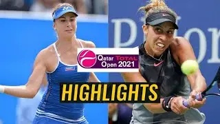 Belinda Bencic vs Madison Keys Highlights (R1) | Doha 2021