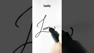 LUCKY Signature idea || HN Creations #viral #hncreation #art #draw #signature