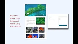How To Create Responsive Landing Page Website Design Using HTML And CSS | Step By Step Tutorial