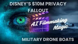 Disney's $10M Privacy Fallout, AI Filmmaking Magic & Military Drone Boats              The Tech show