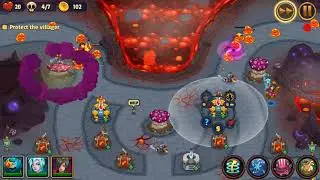Realm Defense - World 5 Level 140-Caldera's Caldera - Campaign 3 Stars