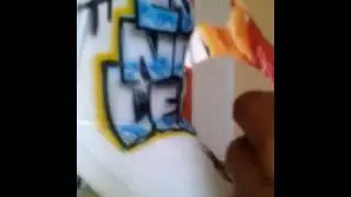 pintando una gorra aerografo