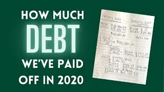 2020 Debt Payoff - How much did we pay off? Six figure debt, Real numbers