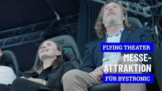 Flying Theater made by aufwind  - Messestand f&uuml;r Bystronic 2022 #aufwindgroup #flyingtheatre #rides