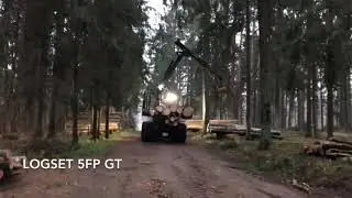 LOGSET 5FP GT, logging big timbers.