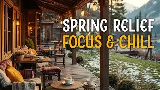 Early Spring Cozy Coffee Jazz ☕ Relax, Focus & Positive Energy | Cafe Ambience