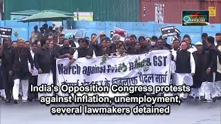 India's Opposition Congress protests against inflation, unemployment, several lawmakers detained