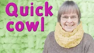 Crochet Soft Chunky Cowl in an Evening