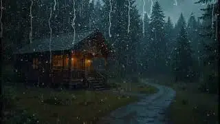 Rain Sounds For Sleeping 🌧️ 99% Instantly Fall Asleep With Rain And Thunder Sound At Night ASMR 💤