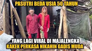 PERNIKAHAN BEDA USIA YANG LAGI VIRAL ROMANTIS WALAU TINGGAL DI GUBUK REYOT TENGAH HUTAN