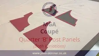 MGA Coupe B Post Quarter Panels | Trimmed Vinyl Panels | Talkin&rsquo; Trim w/ J-Skin