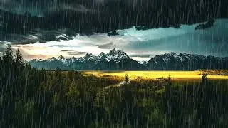 &Eacute;liminez la solitude dormir instantan&eacute;ment avec pluie apaisante dans la cha&icirc;ne Teton, aux &Eacute;tats-Unis