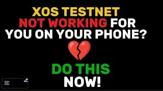 🔥 Fix XOS TESTNET by doing this| XOS AIRDROP