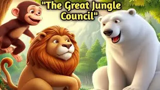 The Great Jungle Council (Bruno, Milo and Leo)3d Cartoons Story | CARTOONS FOR KIDS