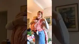 How to Tandem Carry newborn twins in a Woven Wrap. Babywearing twins is perfect for unsettled babies