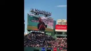 Domenic Marte national anthem @ Fenway park