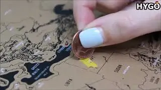 Super Wereld Kraskaart/map - Scratch Off Worldmap