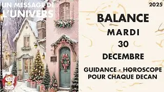 Libra Horoscope Messages Tuesday, December 30, 2025 for Each Decan