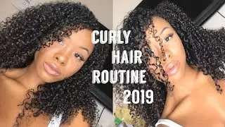 Curly Hair Routine 2019