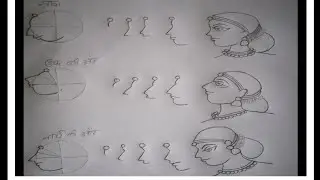 henna bride techniques|||learn side straight face,side upper face,side lower face step by step|