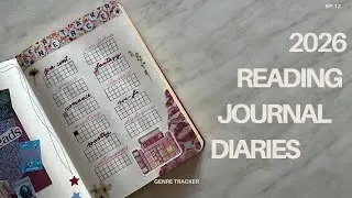 2026 READING JOURNAL DIARIES EP.12📚\\ GENRE TRACKER \\ journal with me
