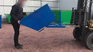 Kontener samowyładowczy stalowy- działanie mechanizmu