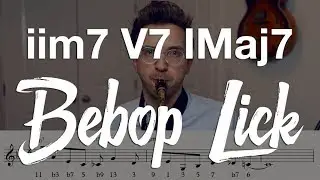 Tasty ii V I Bebop Lick with the b9